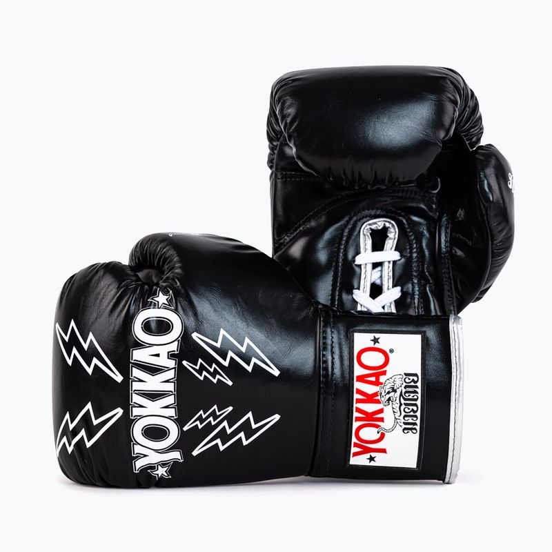 Vyriškos bokso pirštinės YOKKAO Stadium Lace Up black