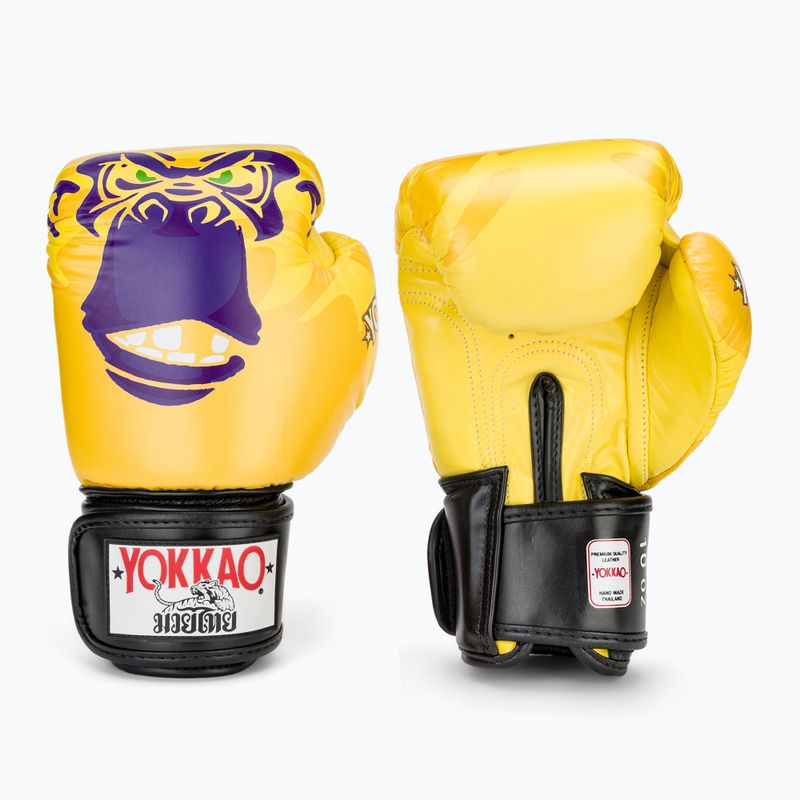Vyriškos bokso pirštinės YOKKAO Primate yellow