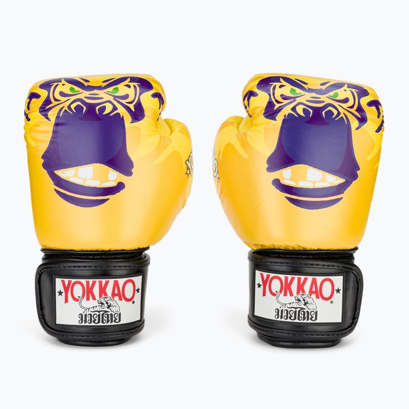 Vyriškos bokso pirštinės YOKKAO Primate yellow 2
