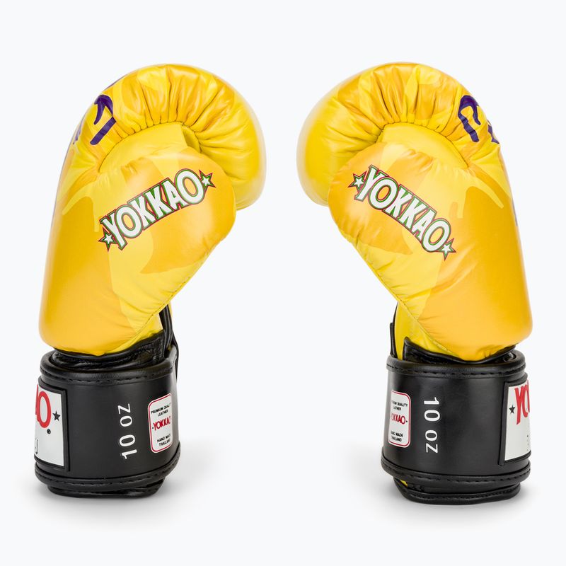 Vyriškos bokso pirštinės YOKKAO Primate yellow 4