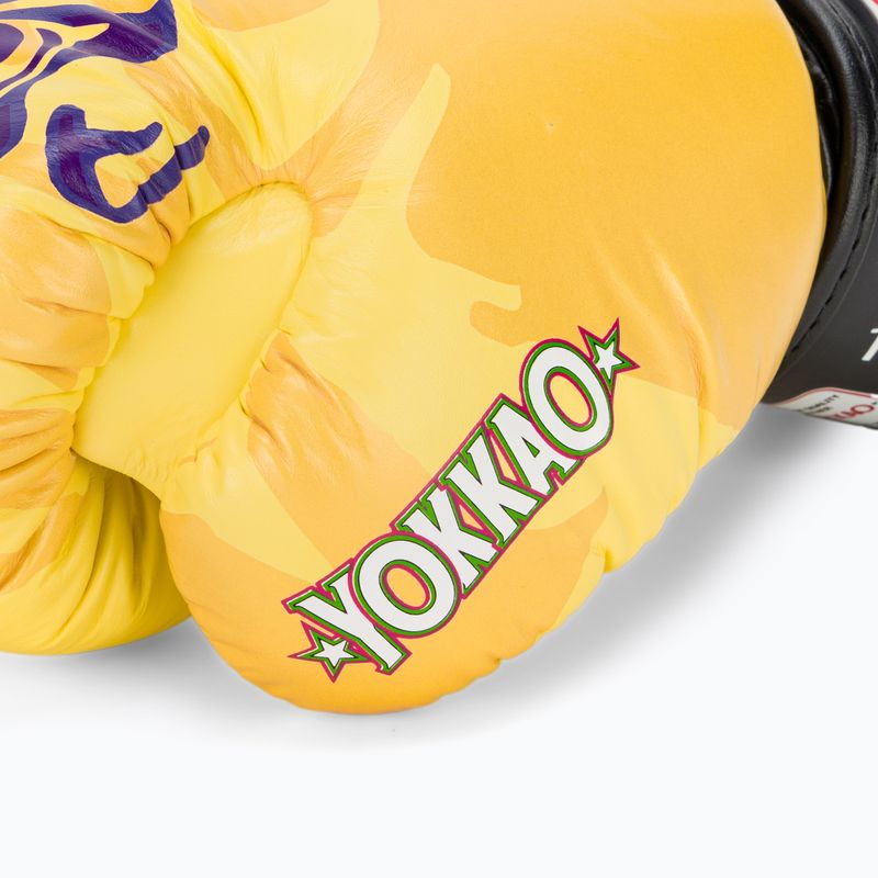Vyriškos bokso pirštinės YOKKAO Primate yellow 7