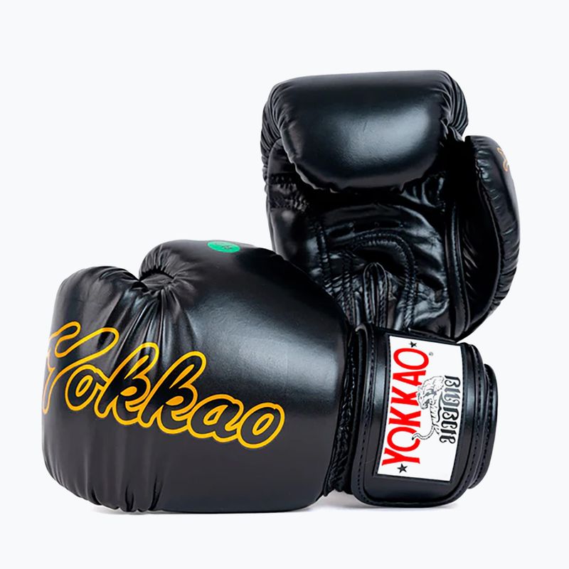 Vyriškos bokso pirštinės YOKKAO Wax black
