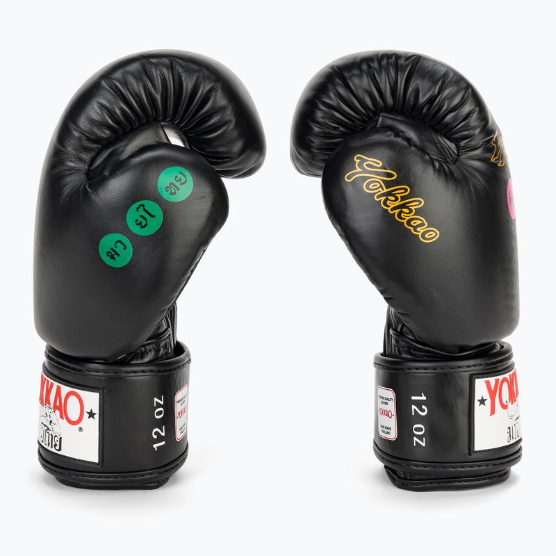 Vyriškos bokso pirštinės YOKKAO Wax black 4