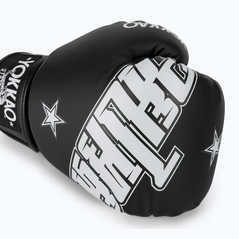 Bokso pirštinės YOKKAO Lettering Boxing black 5