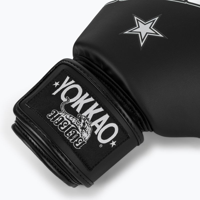 Bokso pirštinės YOKKAO Lettering Boxing black 6