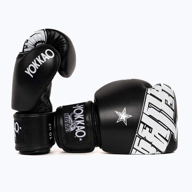 Bokso pirštinės YOKKAO Lettering Boxing black 3