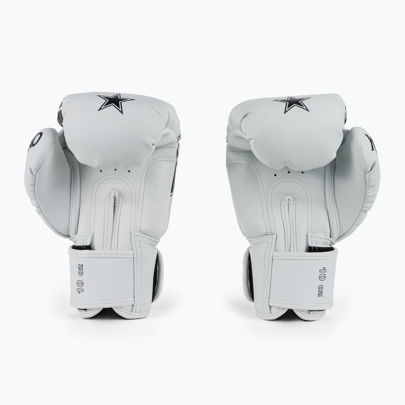 Bokso pirštinės YOKKAO Lettering Boxing white 3