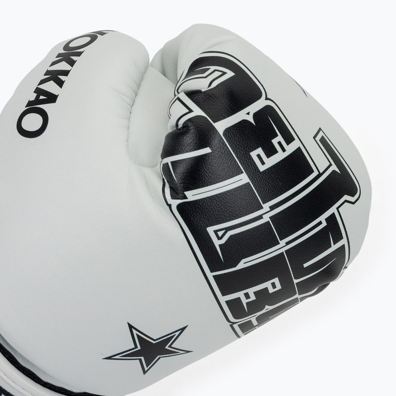 Bokso pirštinės YOKKAO Lettering Boxing white 5