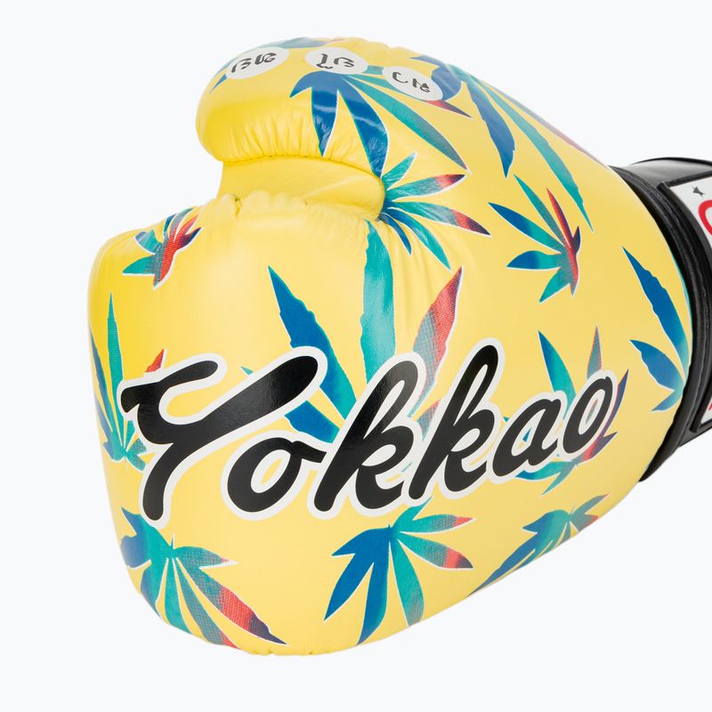 Vyriškos bokso pirštinės YOKKAO Wax yellow 6