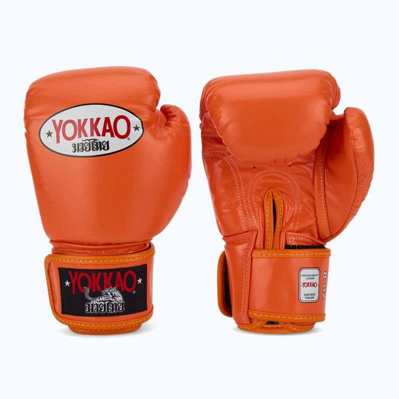 Vyriškos bokso pirštinės YOKKAO Matrix orange ibis