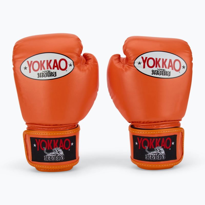 Vyriškos bokso pirštinės YOKKAO Matrix orange ibis 2