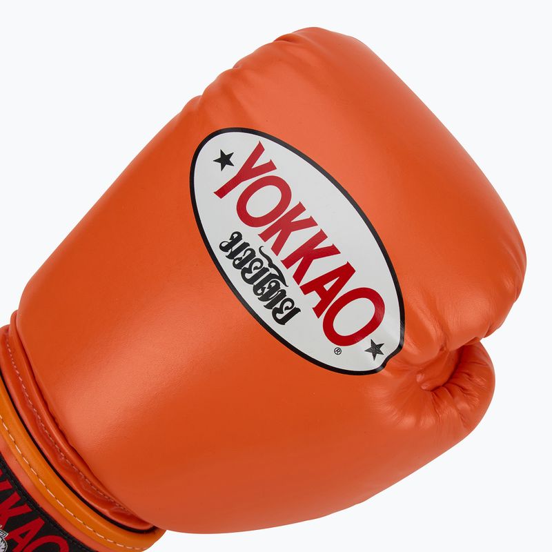 Vyriškos bokso pirštinės YOKKAO Matrix orange ibis 5