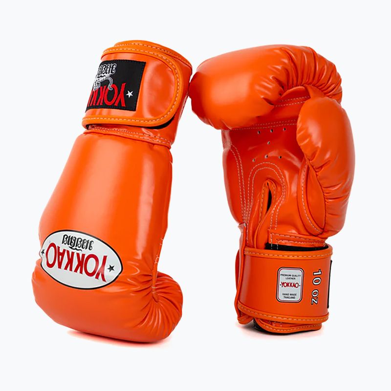 Vyriškos bokso pirštinės YOKKAO Matrix orange ibis 8