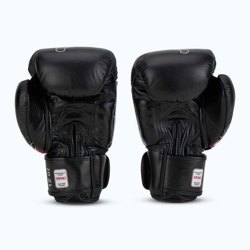 Vyriškos bokso pirštinės YOKKAO Flames black 3