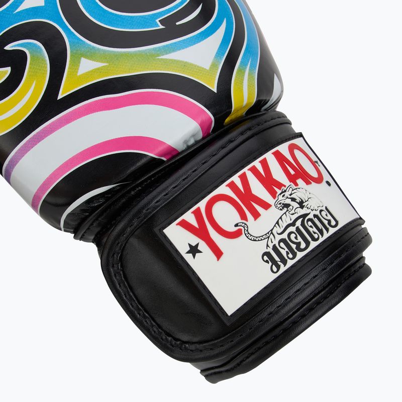 Vyriškos bokso pirštinės YOKKAO Flames black 6
