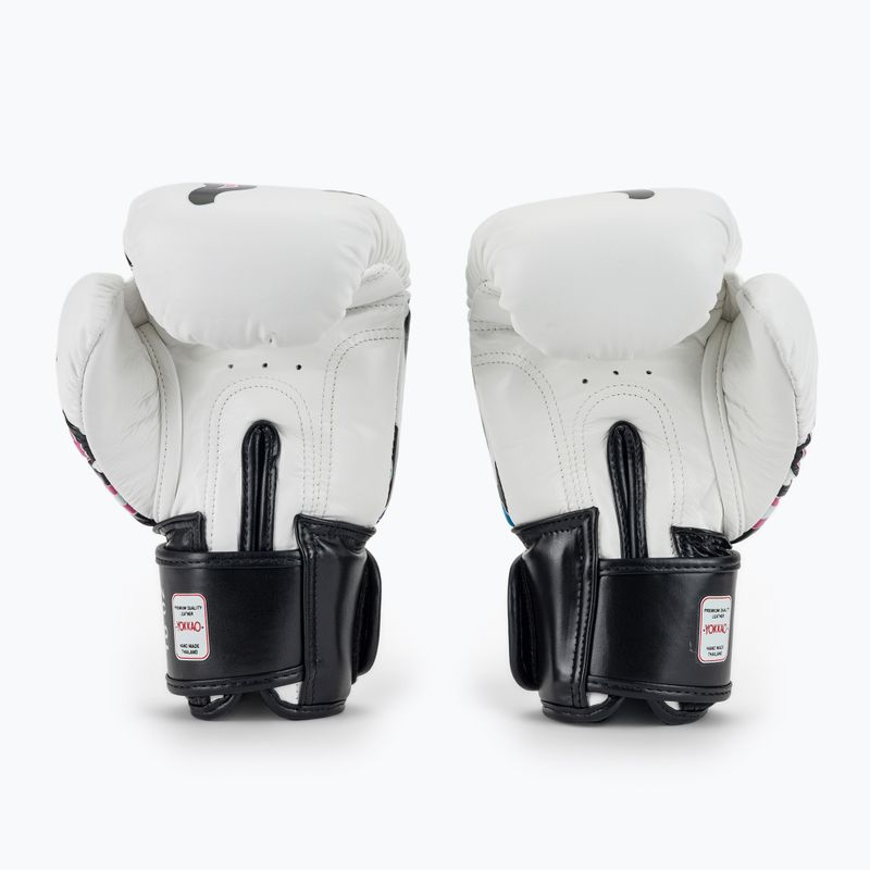 Vyriškos bokso pirštinės YOKKAO Flames white 3