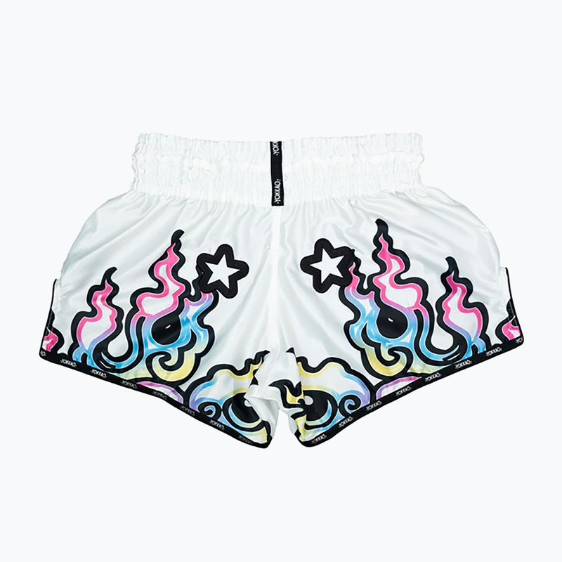 Vyriški treniruočių šortai YOKKAO Flames CarbonFit white 2