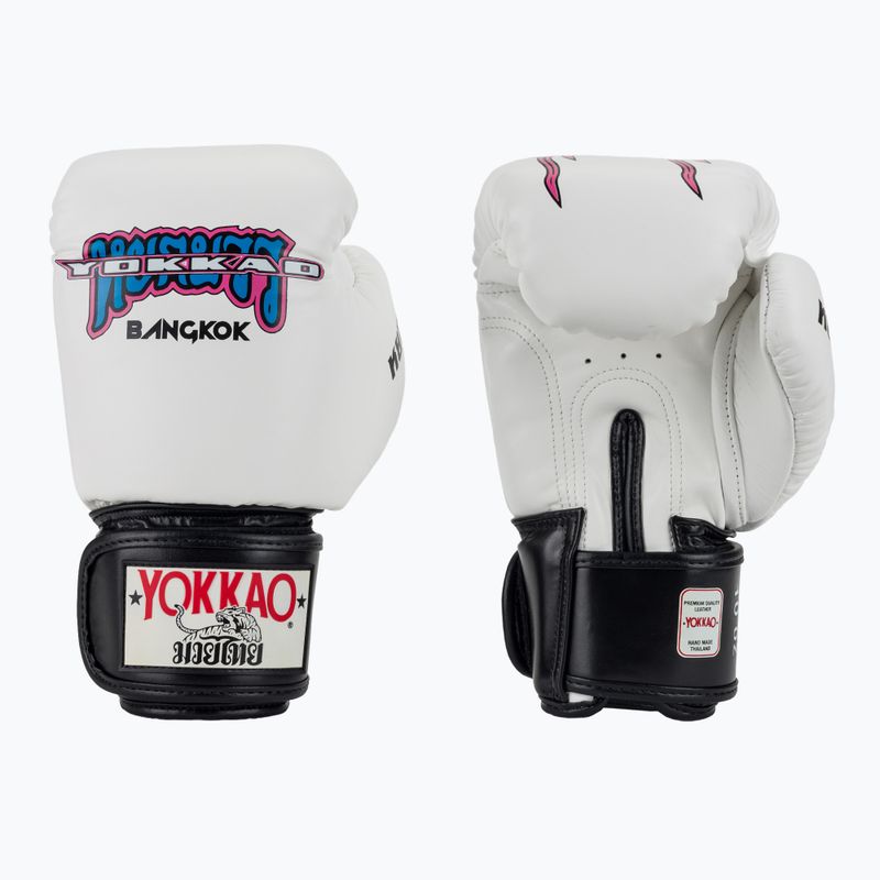 Vyriškos bokso pirštinės YOKKAO East Club white