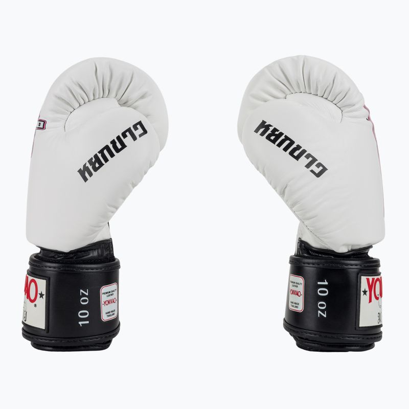 Vyriškos bokso pirštinės YOKKAO East Club white 4