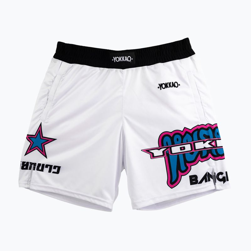 Vyriški treniruočių šortai YOKKAO East Club Fight white