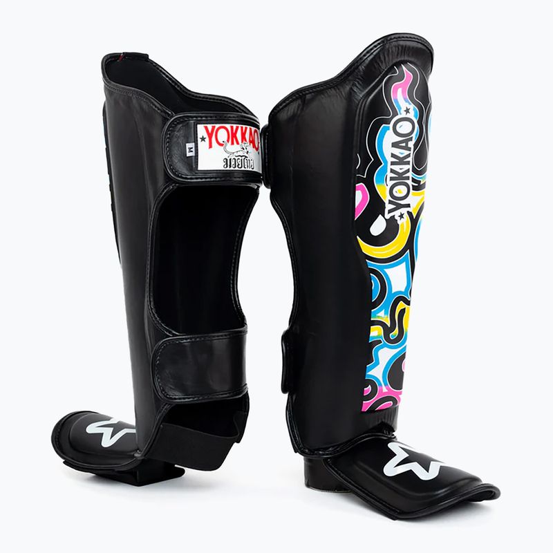 Blauzdų ir pėdų apsaugos Yokkao Flames black 3