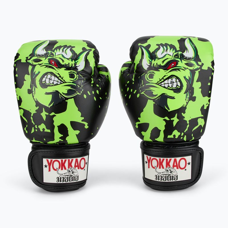 Vyriškos bokso pirštinės YOKKAO Angry Bull black 2