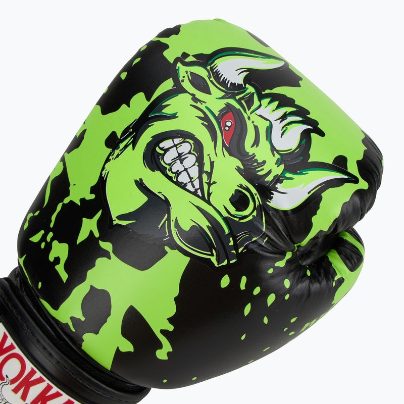 Vyriškos bokso pirštinės YOKKAO Angry Bull black 5