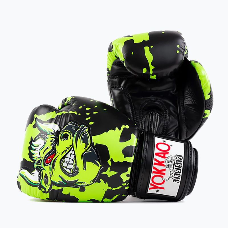 Vyriškos bokso pirštinės YOKKAO Angry Bull black 7