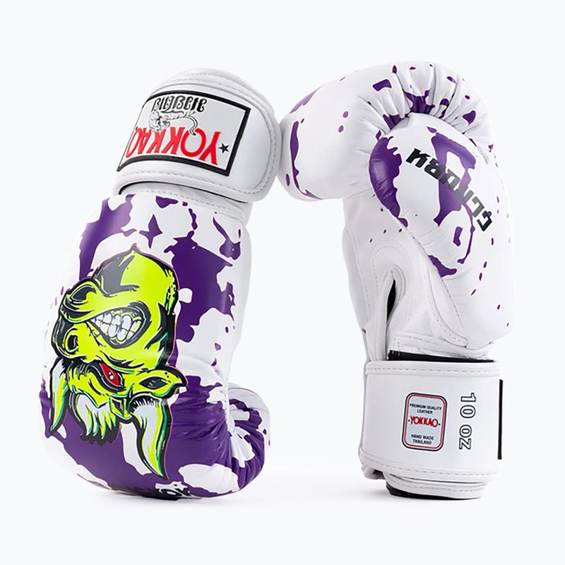 Vyriškos bokso pirštinės YOKKAO Angry Bull white 8