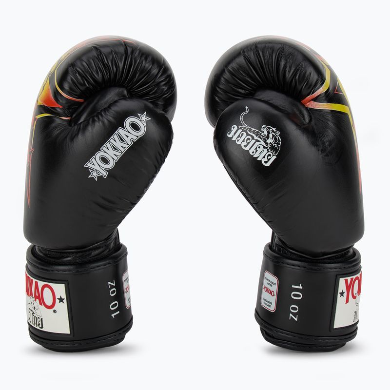 Vyriškos bokso pirštinės YOKKAO Fighter KO black 4