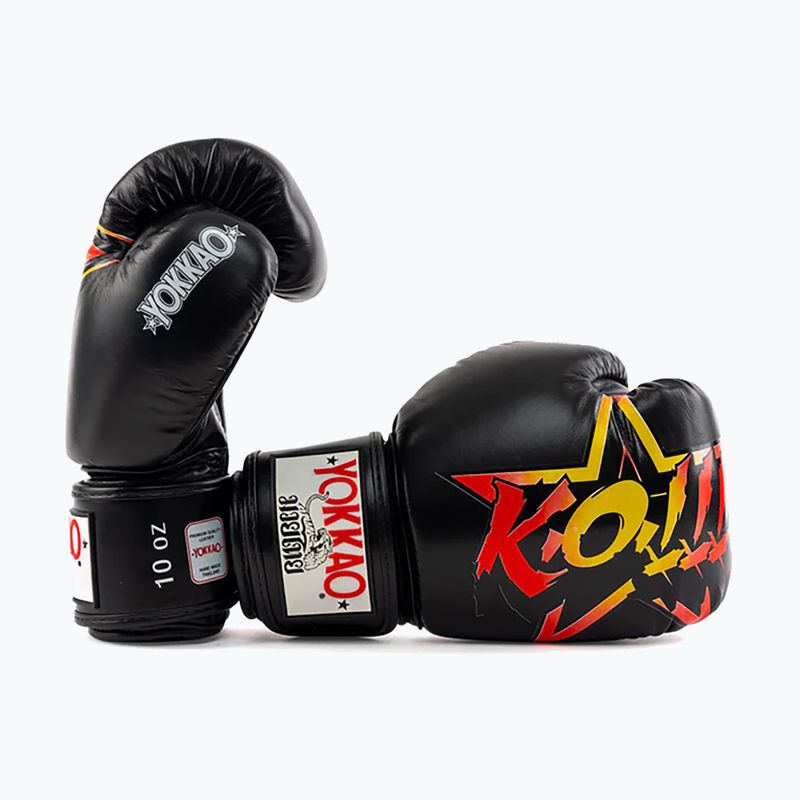 Vyriškos bokso pirštinės YOKKAO Fighter KO black 8