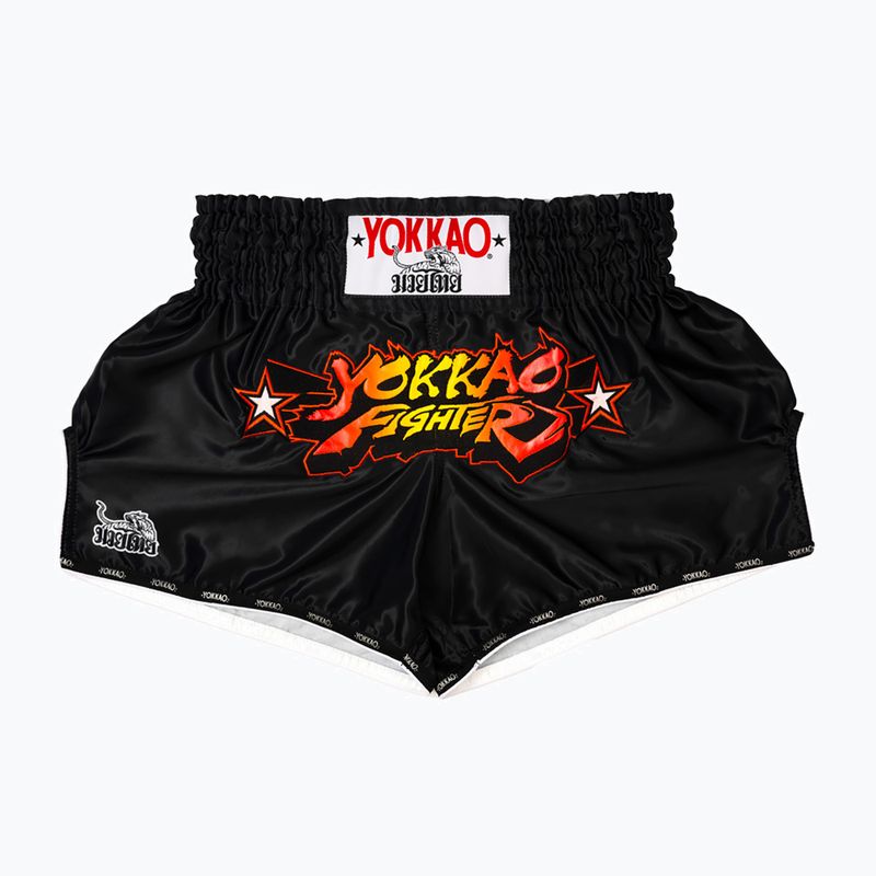 Vyriški treniruočių šortai YOKKAO Fighter KO Muay Thai black 5