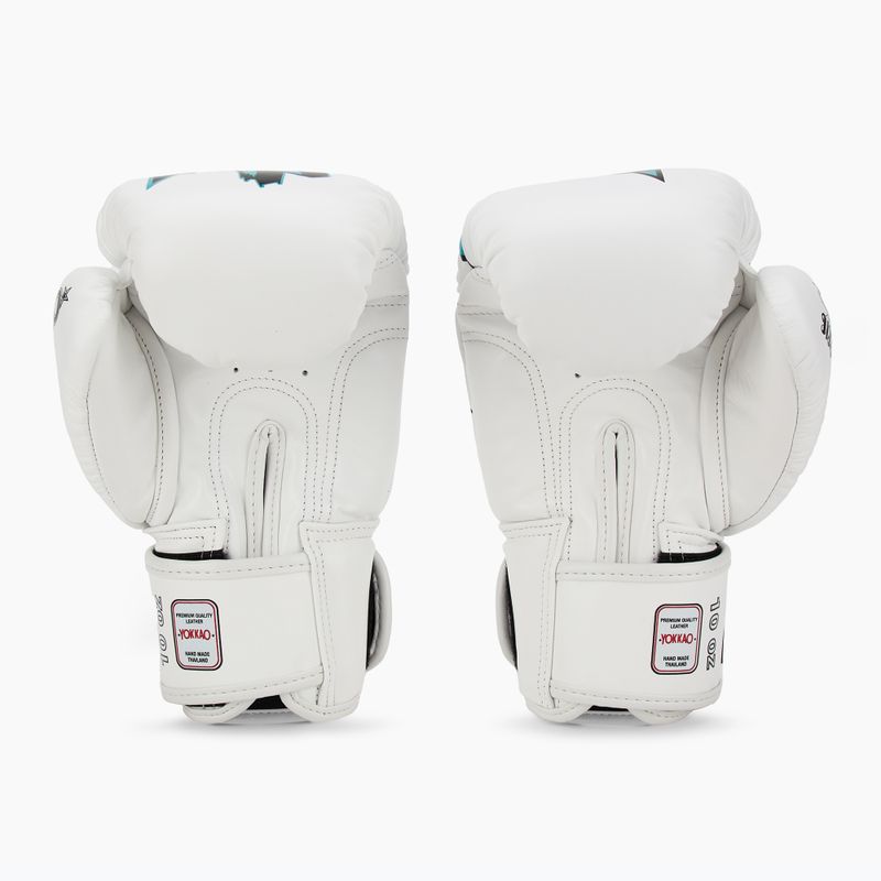 Vyriškos bokso pirštinės YOKKAO Fighter KO white 3