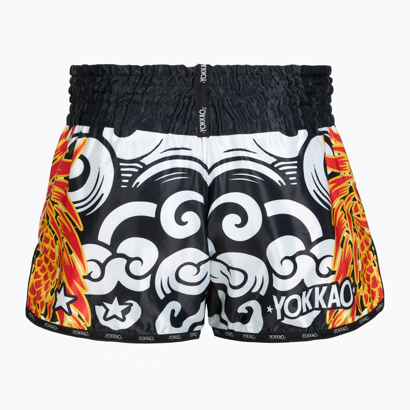 Vyriški treniruočių šortai YOKKAO Dragon Muay Thai black/white 2