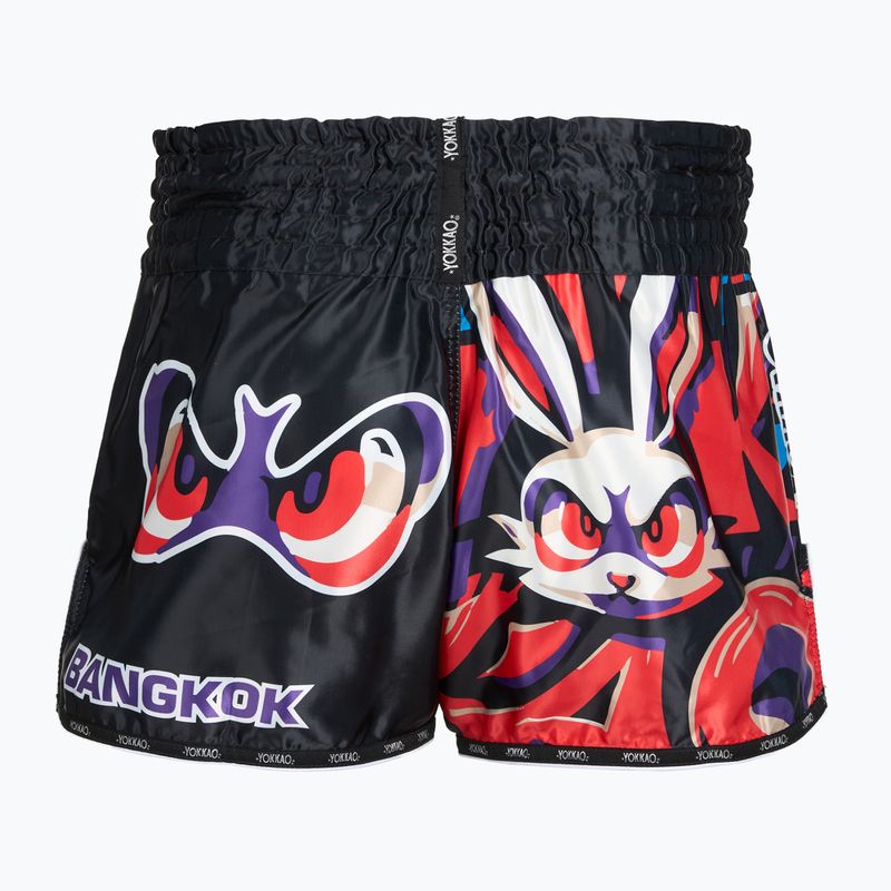 Vyriški treniruočių šortai YOKKAO Angry Rabbit Muay Thai black 2