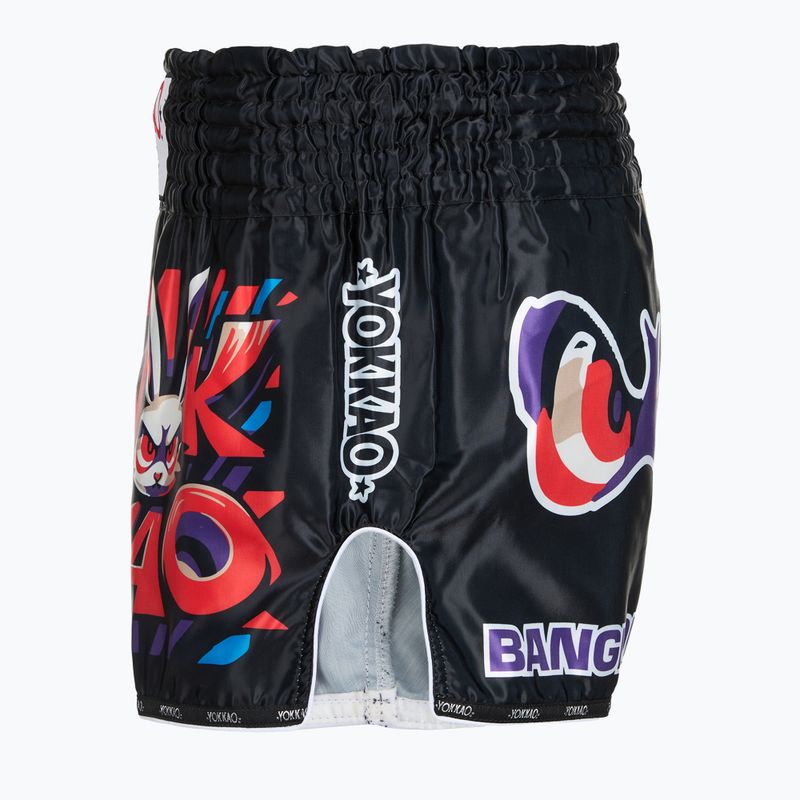 Vyriški treniruočių šortai YOKKAO Angry Rabbit Muay Thai black 3