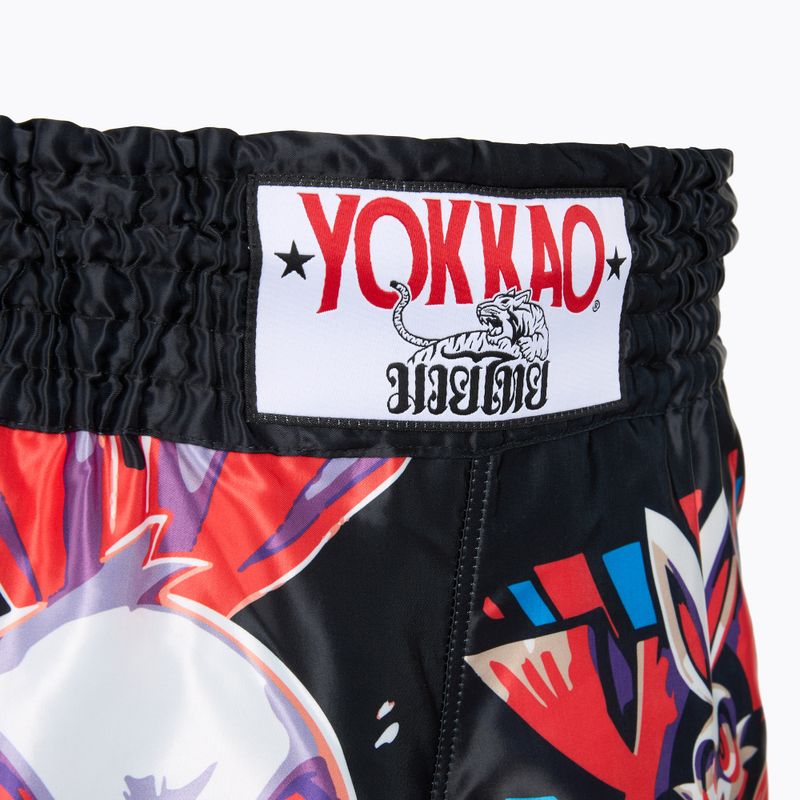 Vyriški treniruočių šortai YOKKAO Angry Rabbit Muay Thai black 4