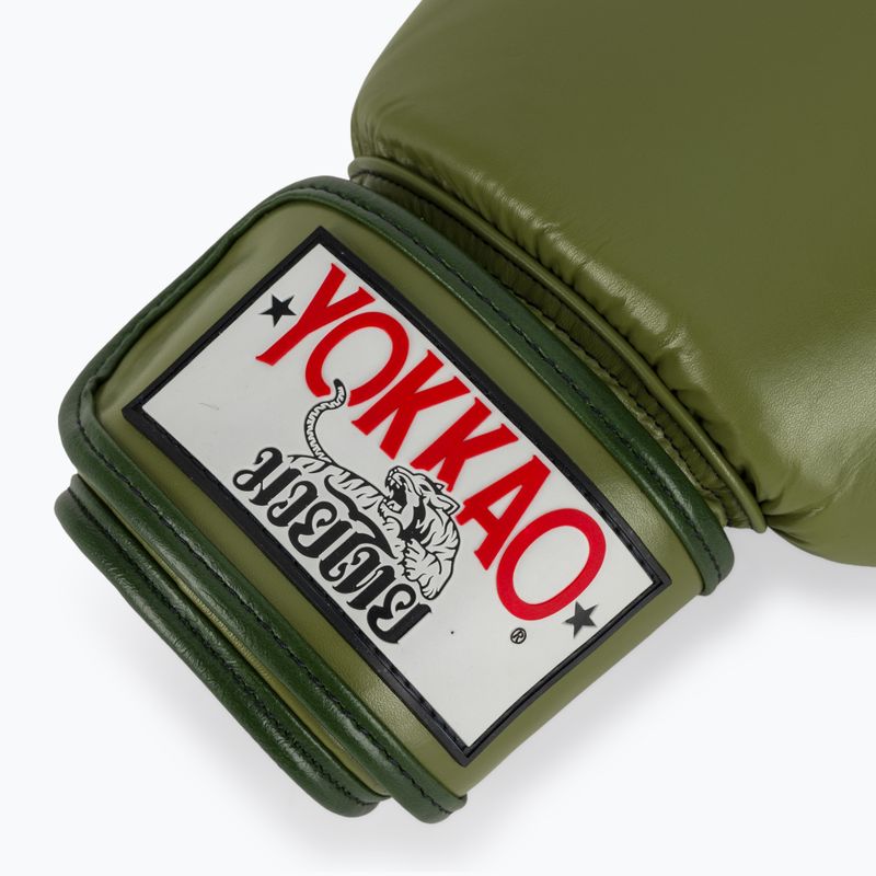 Bokso pirštinės YOKKAO Late Show Boxing olive 6