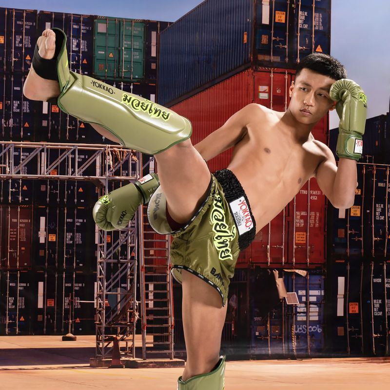 Blauzdų ir pėdų apsaugos YOKKAO Late Show olive 5