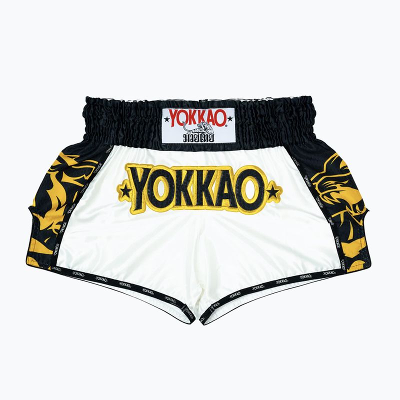 Vyriški treniruočių šortai YOKKAO Original Muay Thai white