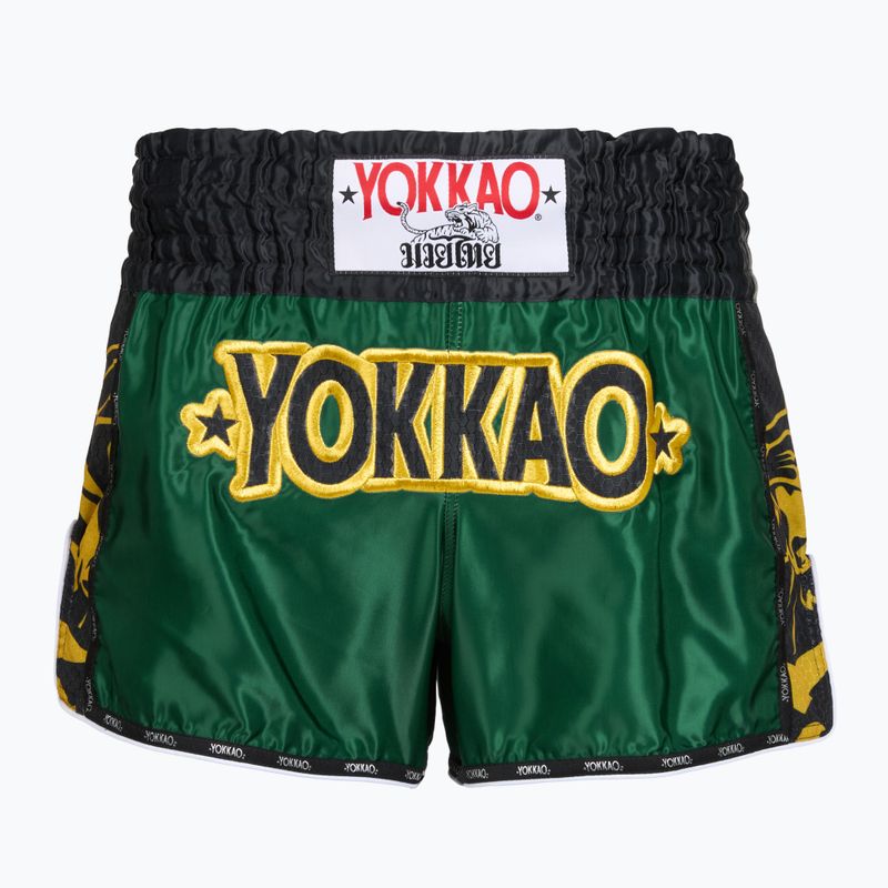 Vyriški treniruočių šortai YOKKAO Original Muay Thai green