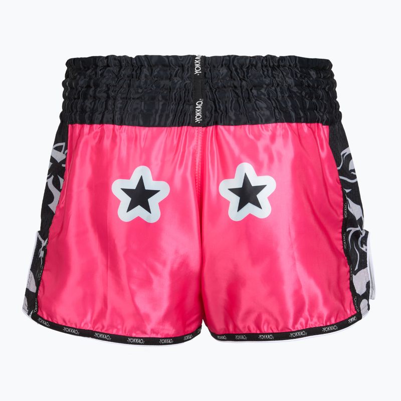 Vyriški treniruočių šortai YOKKAO Original Muay Thai magenta 2