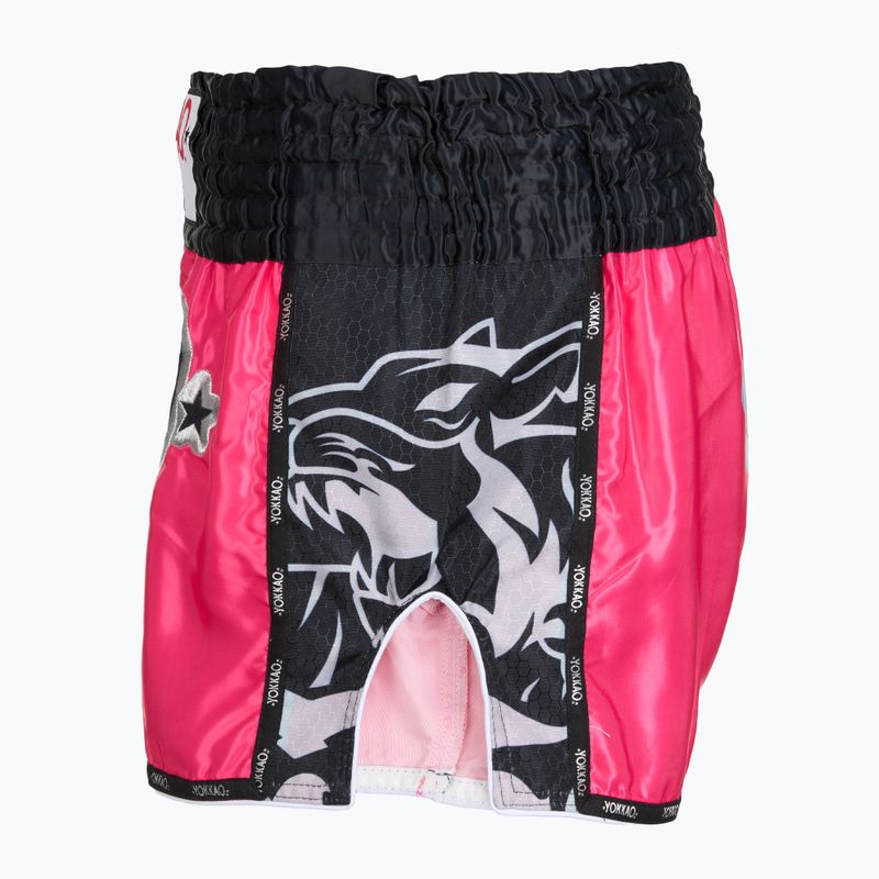 Vyriški treniruočių šortai YOKKAO Original Muay Thai magenta 3
