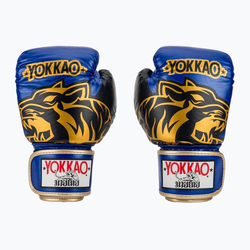 Bokso pirštinės YOKKAO Original Boxing Gloves electric blue 2