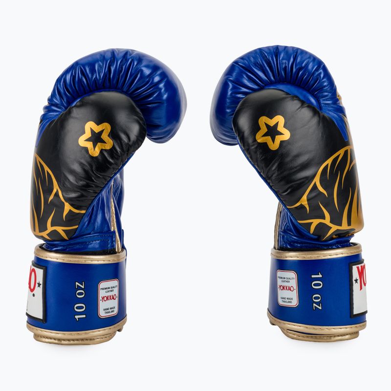 Bokso pirštinės YOKKAO Original Boxing Gloves electric blue 4