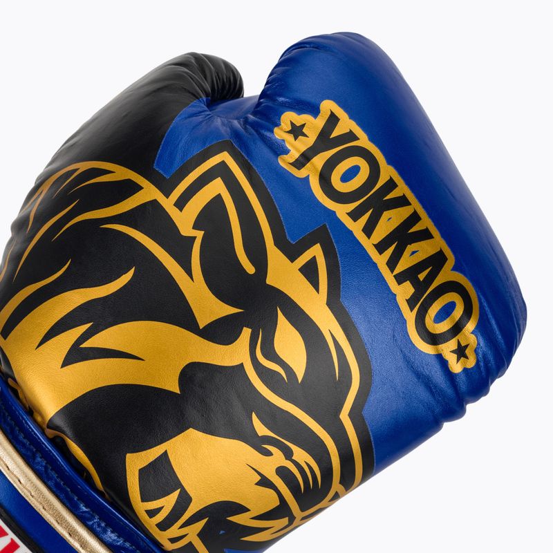 Bokso pirštinės YOKKAO Original Boxing Gloves electric blue 5