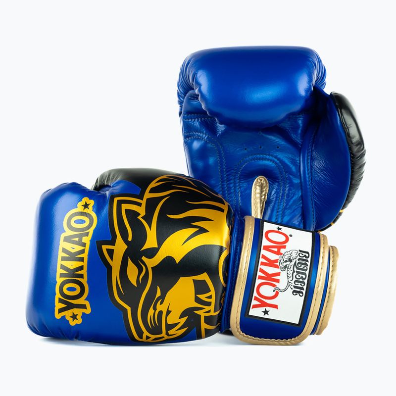 Bokso pirštinės YOKKAO Original Boxing Gloves electric blue 2
