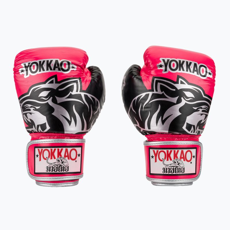 Bokso pirštinės YOKKAO Original Boxing Gloves fuchsia 2