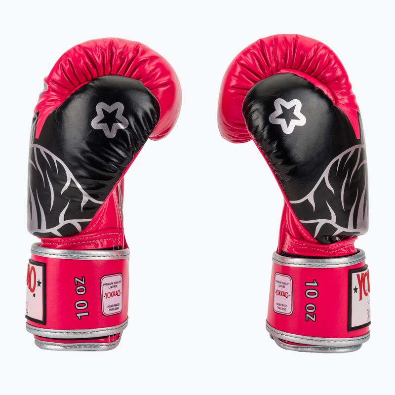 Bokso pirštinės YOKKAO Original Boxing Gloves fuchsia 4