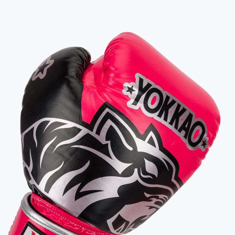 Bokso pirštinės YOKKAO Original Boxing Gloves fuchsia 5